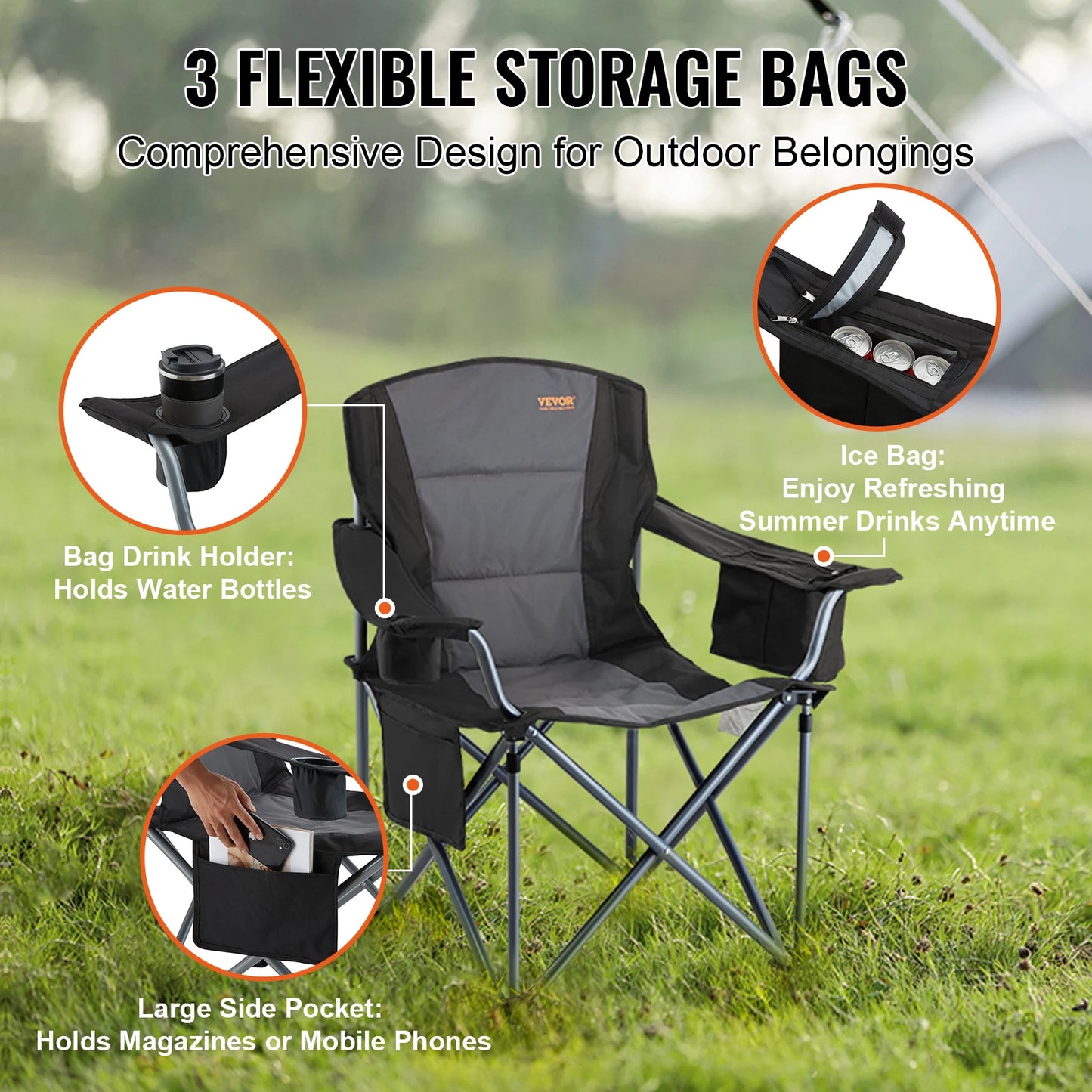 Outdoor Camping Chair, Ultralight Folding Chair, Portable